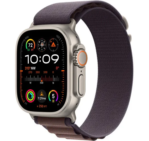 Смарт-годинник Apple Watch Ultra 2 GPS + Cellular 49mm Titanium Case with Indigo Alpine Loop - Medium (MRET3)