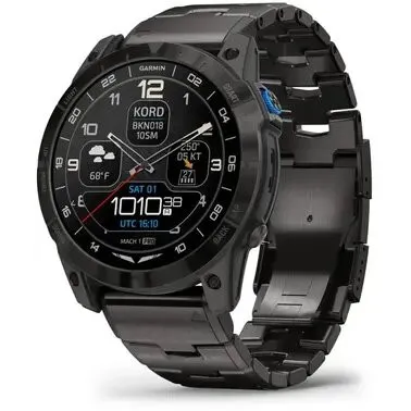 Смарт-годинник Garmin D2 Mach 1 Pro Aviator with Vented Titanium Bracelet (010-02804-81)