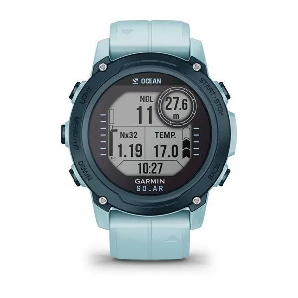 Смарт-годинник Garmin Descent G1 Solar Ocean Edition Azure (010-02604-04)