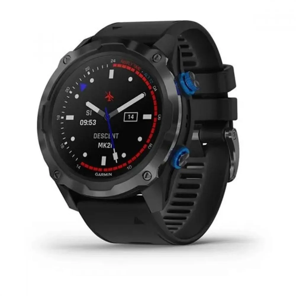 Смарт-годинник Garmin Descent Mk2i Titanium Carbon Gray DLC with Black Band (010-02132-01/11)