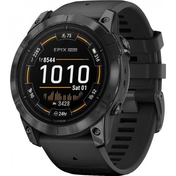 Смарт-годинник Garmin Epix Pro Gen 2 51mm Slate Gray w. Black Band (010-02804-20/21)