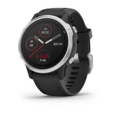 Смарт-годинник Garmin Fenix 6S Silver with Black Band (010-02159-01) - Image 1