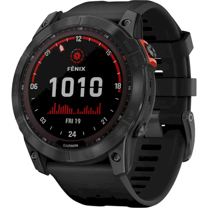 Смарт-годинник Garmin Fenix 7X Solar Slate Gray with Black Band (010-02541-00/01/0A) - Image 1