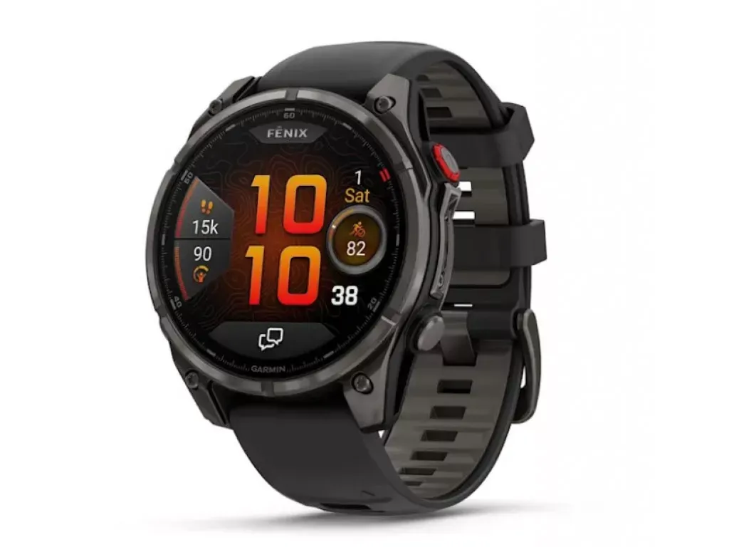 Смарт-годинник Garmin Fenix 8 Pro 47 mm AMOLED Carbon Gray DLC Titanium with Black/Pebble Gray (010-03198-00/01)