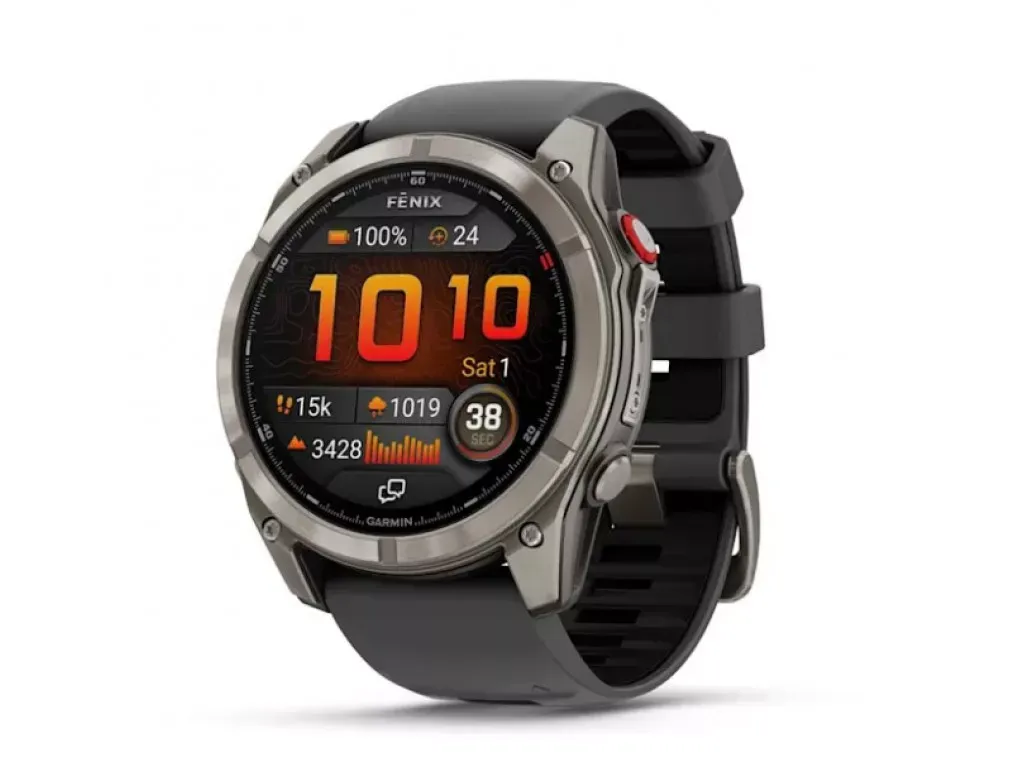 Смарт-годинник Garmin Fenix 8 Pro 51 mm AMOLED Titanium with Graphite/Black Silicone Band (010-03199-10/11)