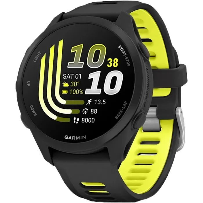 Смарт-годинник Garmin Forerunner 170 Music, GPS, WiFi, Black/Amp Yellow, GPS (010-03920-10) - Image 1