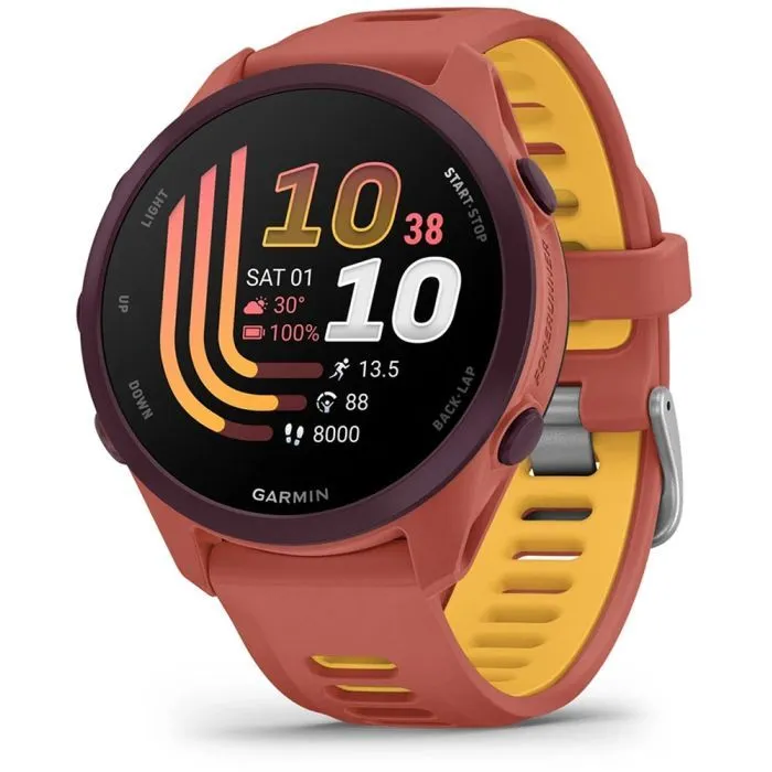Смарт-годинник Garmin Forerunner 170 Music, GPS, WiFi, Red Pink/Mango (010-03920-13) - Image 1