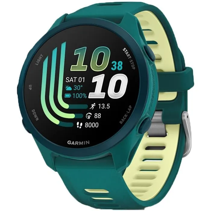 Смарт-годинник Garmin Forerunner 170 Music, GPS, WiFi, Teal Green/Citron (010-03920-12) - Image 1