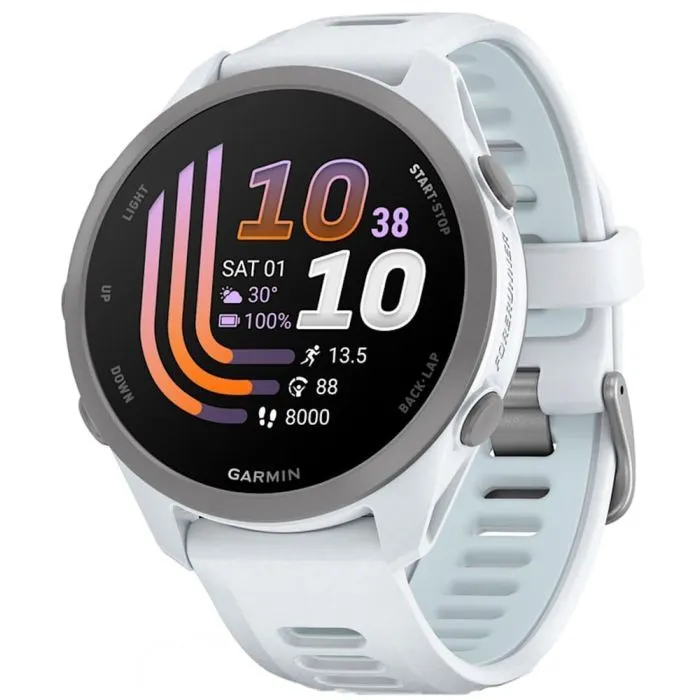 Смарт-годинник Garmin Forerunner 170 Music, GPS, WiFi, Whitestone/Cloud Blue (010-03920-11) - Image 1