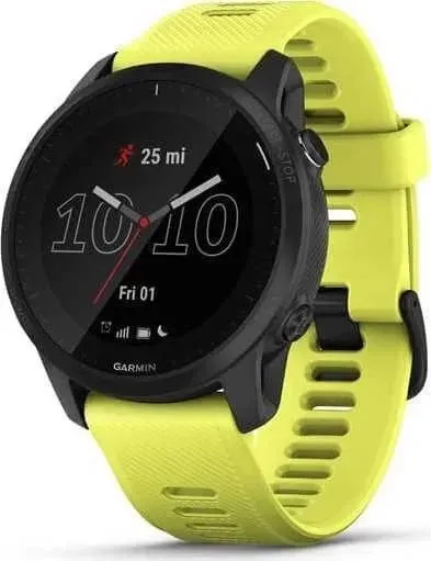 Смарт-годинник Garmin Forerunner 945 LTE Bundle 1.2" Black Silicon Band Yellow (010-02383-22)