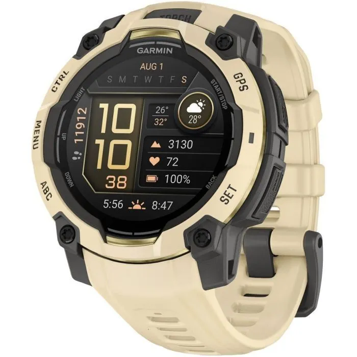 Смарт-годинник Garmin Instinct 3, 45mm, GPS, AMOLED, Citrine/Gray with Citrine Band  (010-02936-02) - Image 1