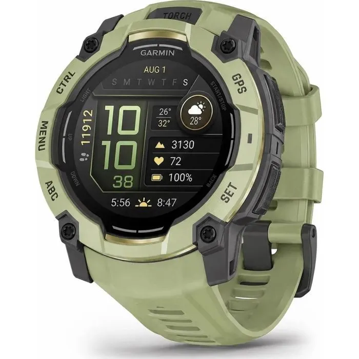 Смарт-годинник Garmin Instinct 3, 50mm, GPS, AMOLED, Fern Green/Gray, Fern Green Band (010-03020-02) - Image 1