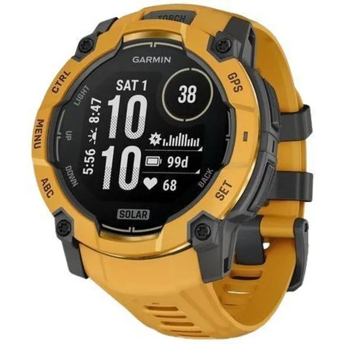 Смарт-годинник Garmin Instinct 3, 50mm, GPS, Solar, Sunburst/Gray, Sunburst/Gray Band (010-02935-02) - Image 1