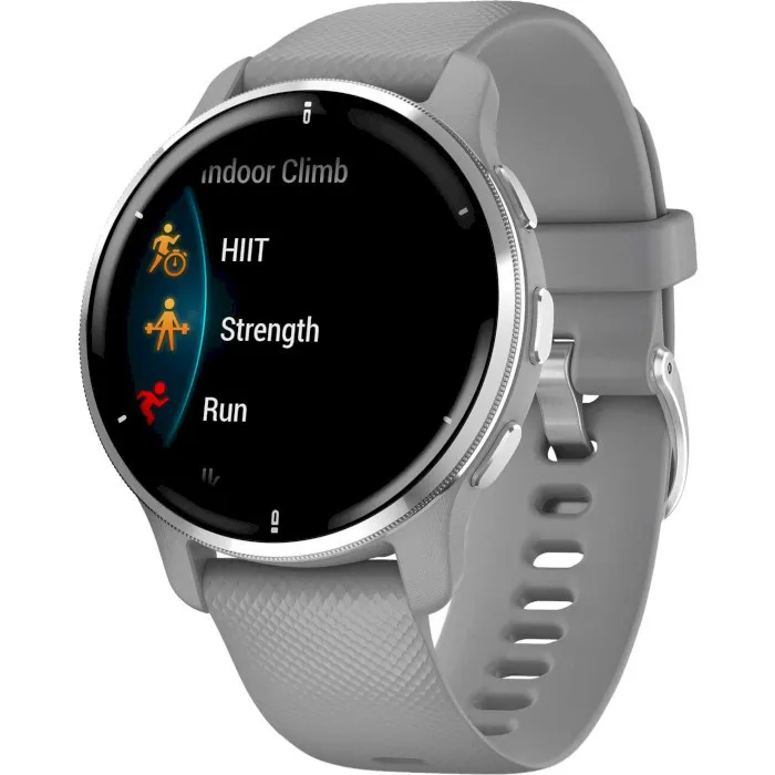 Смарт-годинник Garmin Venu 2 Plus Silver S. Steel Bezel w. Powder G. Case and S. Band (010-02496-00/10) - Image 1