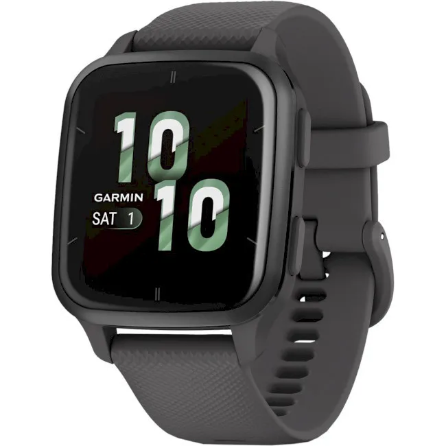 Смарт-годинник Garmin Venu Sq 2 Slate Aluminum Bezel with Shadow Gray Case and Silicone Band (010-02701-00/10)