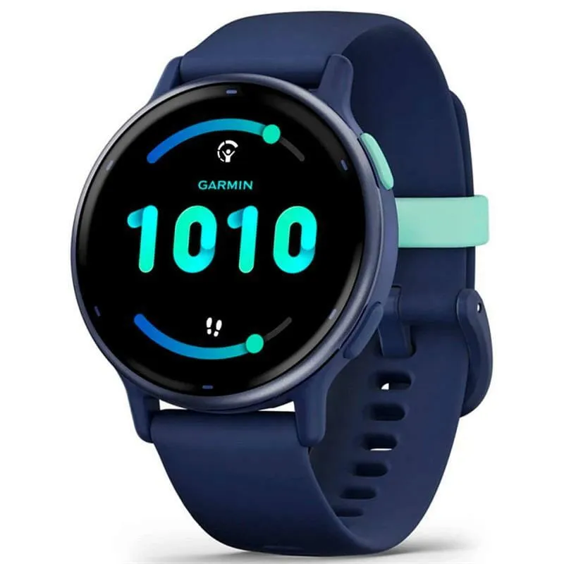 Смарт-годинник Garmin Vivoactive 5 Metallic Navy Aluminum Bezel with Navy Case and Silicone Band (010-02862-12/52)