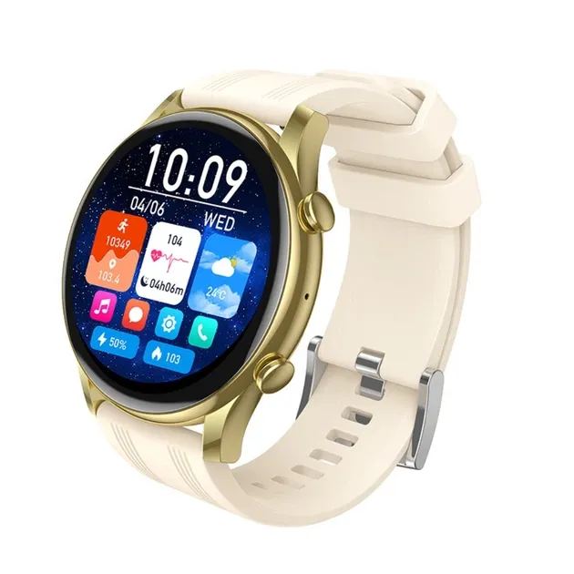 Смарт-годинник HOCO Y38 AMOLED 36mm. 300 mAh.  (call version) Gold (6942007672061)