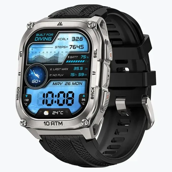 Смарт-годинник KOSPET TANK M4 SILVER (6978602500072)