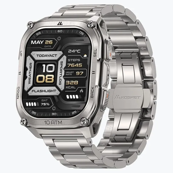 Смарт-годинник KOSPET TANK M4SE SILVER (6978602500638) - Image 1