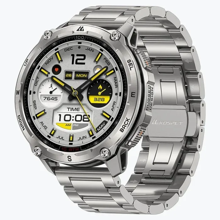 Смарт-годинник KOSPET TANK T4SE SILVER (6978602500614) - Image 1