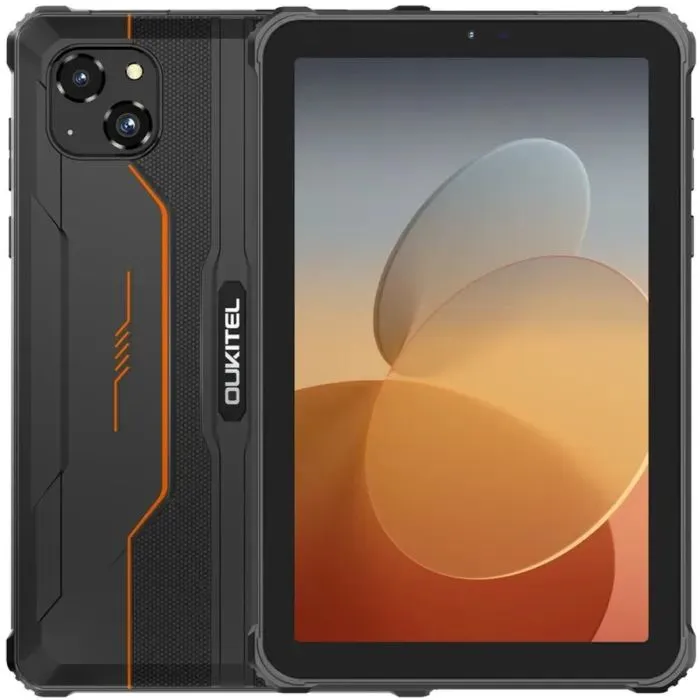 Планшет OUKITEL RT3 pro 8" 4/128GB NFC LTE Black-Orange (6931940767187) - Image 1